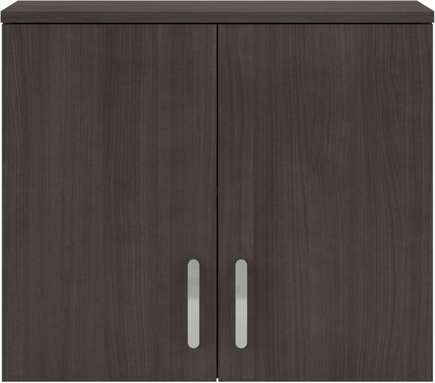 Bush Business Furniture Universal Laundry Room Wall Cabinet with Doors and Shelves in Storm Gray