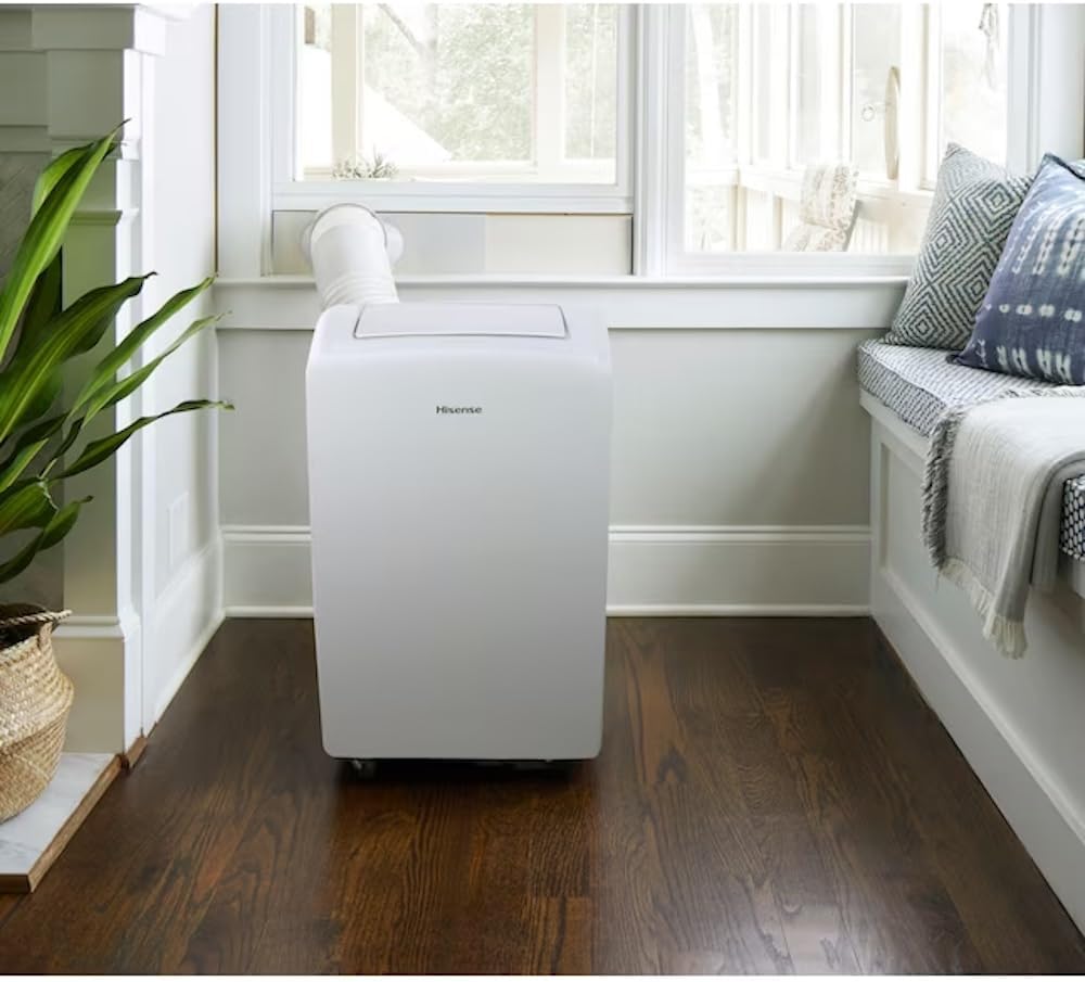 Hisense AP0722CW1W 7000-BTU DOE 115-Volt Vented Wi-Fi Portable Air Conditioner (Renewed)