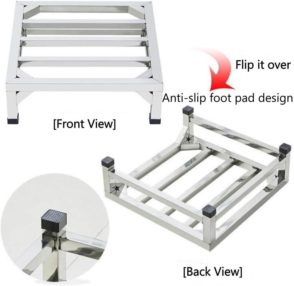 Stainless Steel Washing Machine Pedestal, Heavy Duty Appliance Riser for Washing Machine, Refrigerator, Laundry Pedestal for Washer and Dryer(60cm/23.6in)
