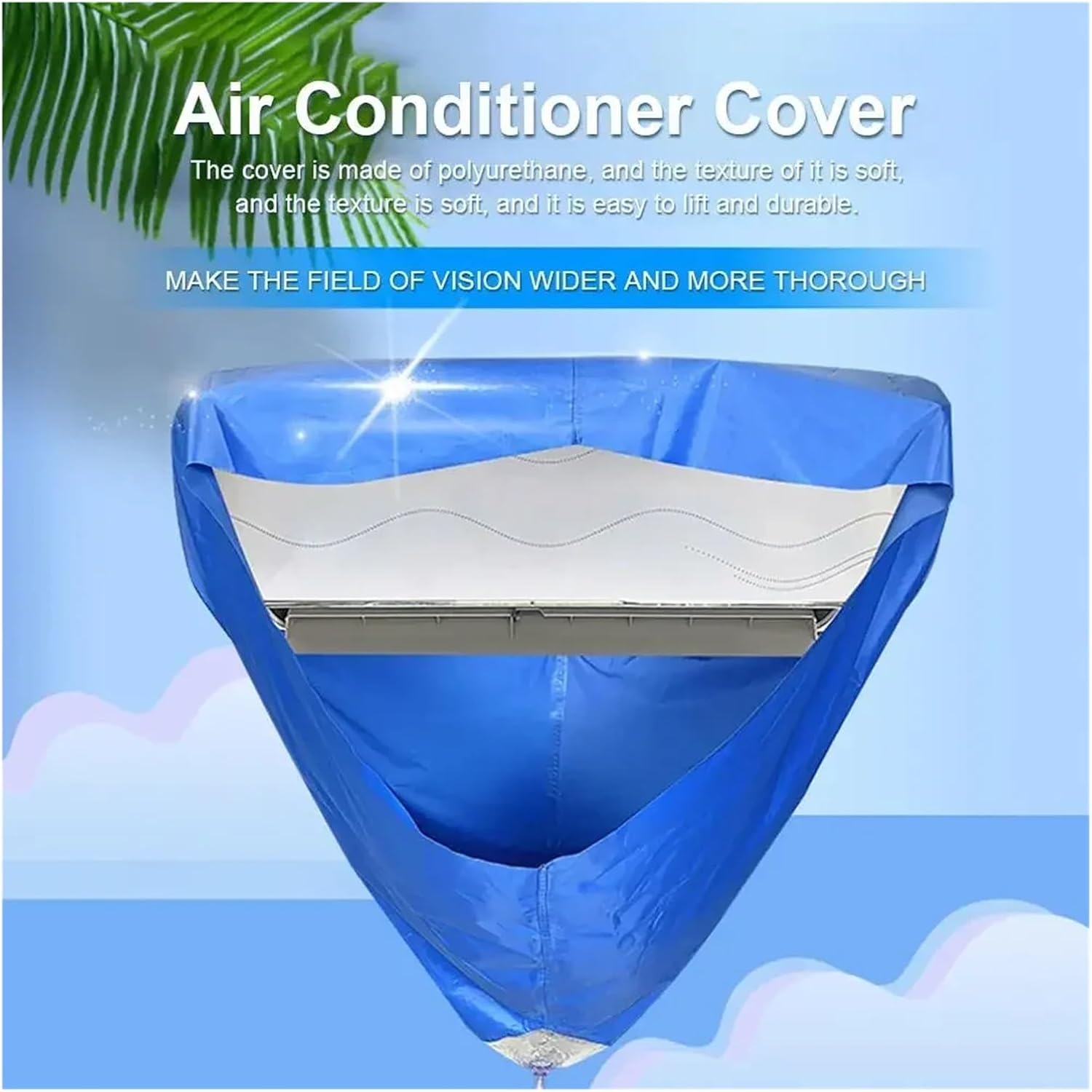 2.4m/3.2m Room Wall Mounted Air Conditioning Cleaning Bag: Split Air Conditioner Washing Cover For 1-3P Set Ac Cleaner Tube Kit(2.4m With tube)