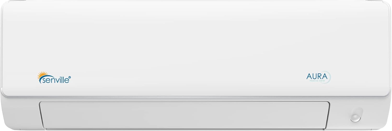 Senville SENA-30HF/T Tri Zone Mini Split Air Conditioner Heat Pump, 28000 BTU, Works with Alexa, White