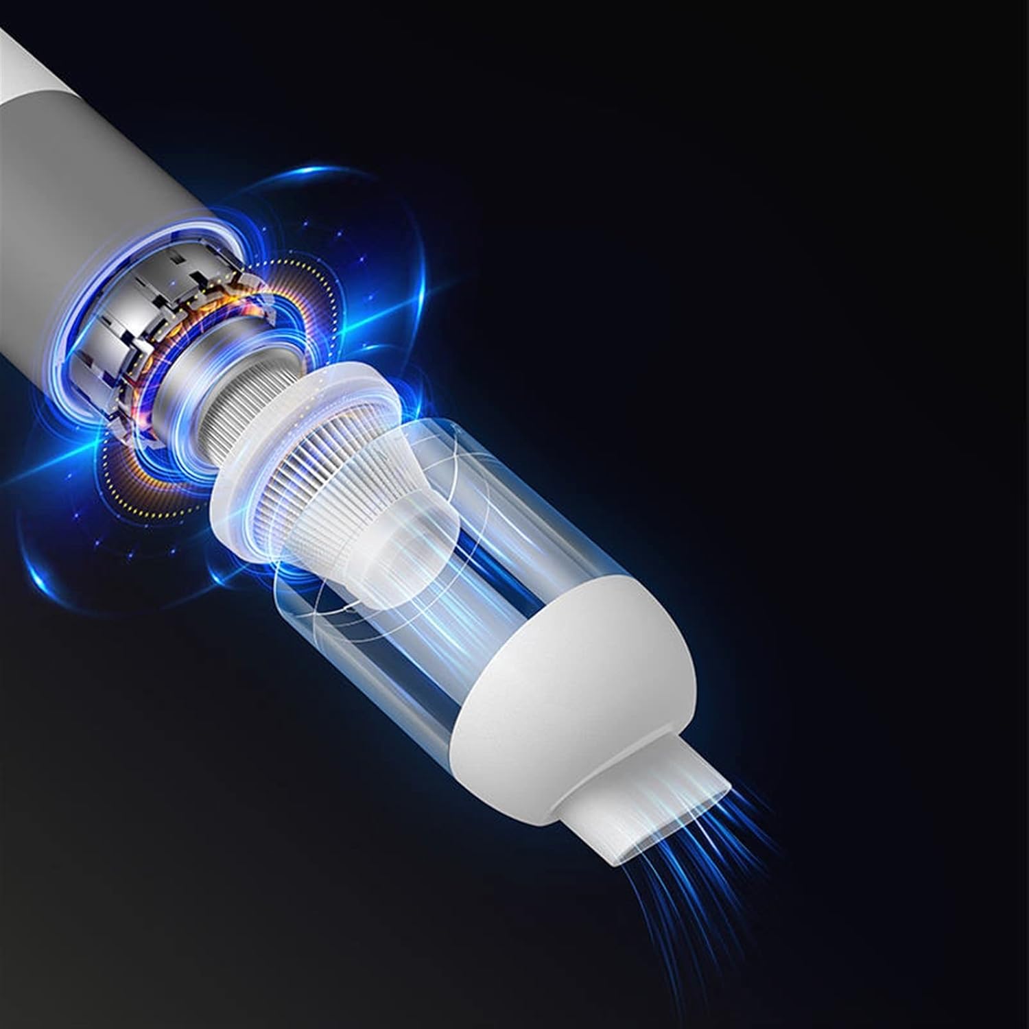 Hand Held Vacuum, Wireless Handheld Vacuum Cleaner Portable Handy Home Vacuum Cleaning Wireless 20000Pa Strong Suction Mini Cleaner (Color : Orange)