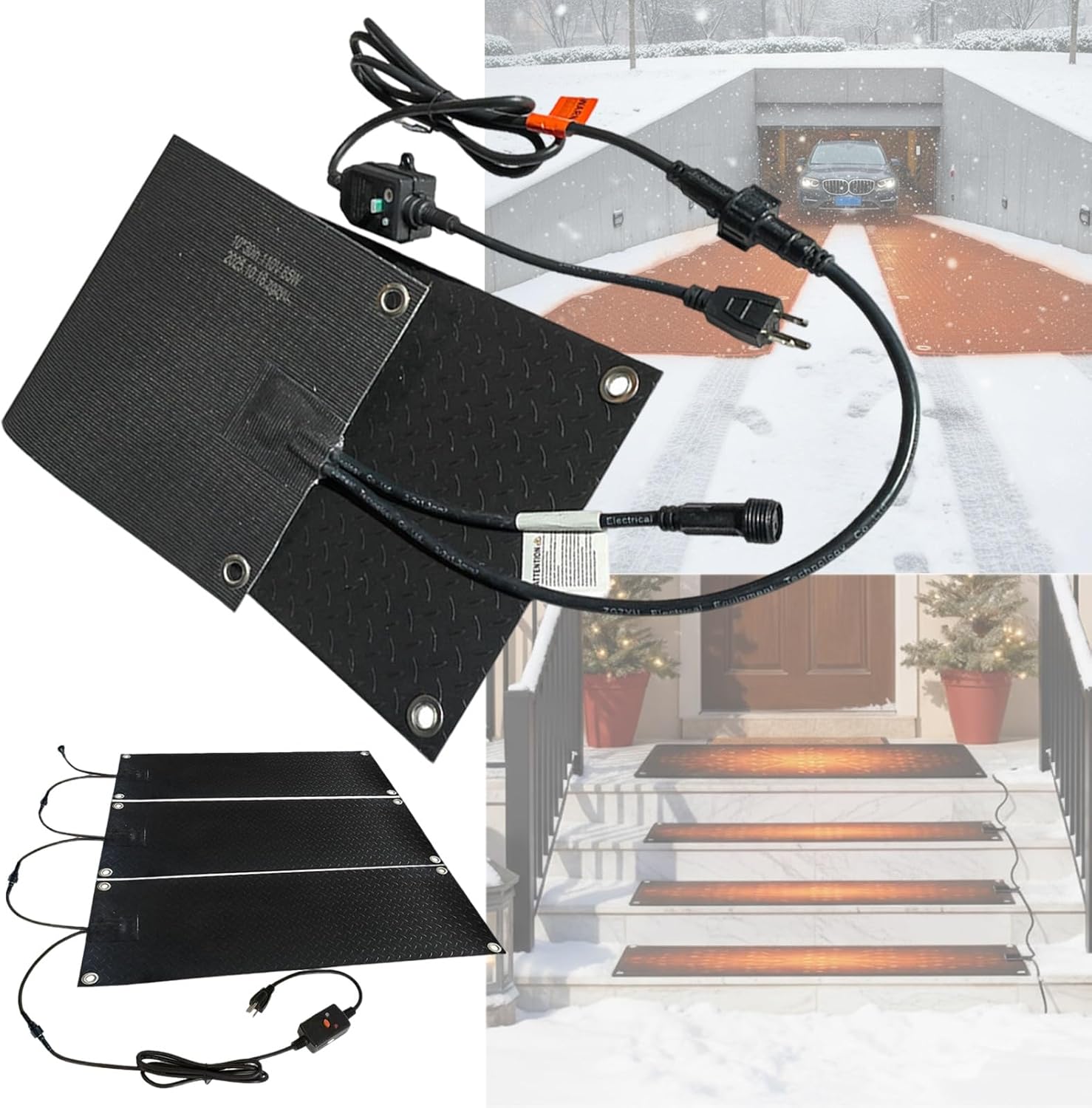 2025 Upgraded Snow Melting Mat - 30% Enhanced Waterproof, 26% Heavier, 2