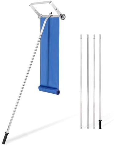 30FT Lightweight Snow Roof Rake - 420D Oxford Cloth, Anti-Slip Handle, Aluminum Tool for Effortless Roof Snow Removal