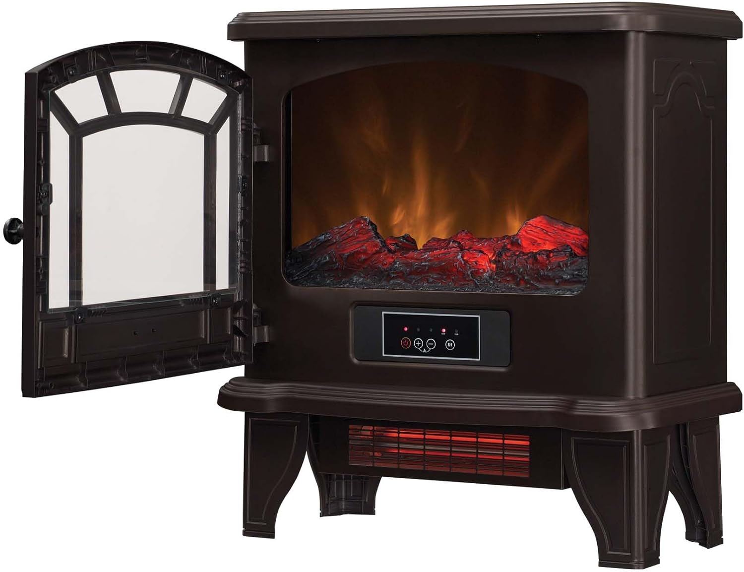 duraflame® Infrared Quartz Electric Fireplace Stove Heater, Bronze