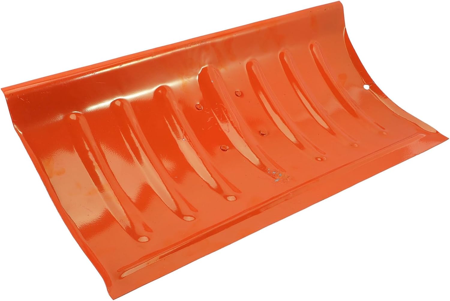 Kisangel Replaceable Ice Scraper Snow Shovel with Orange Manganese Steel Head Lightweight Durable Outdoor Snow Scoop for Driveway Cleaning Convenient Portable Tool for Breaking Ice and