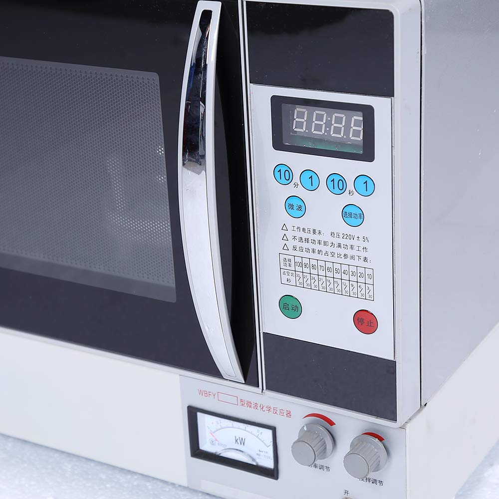 HNZXIB Lab Microwave Reactor WBFY205,Stainless Steel Chemical Continuous Microwave Radiation Oven 220V