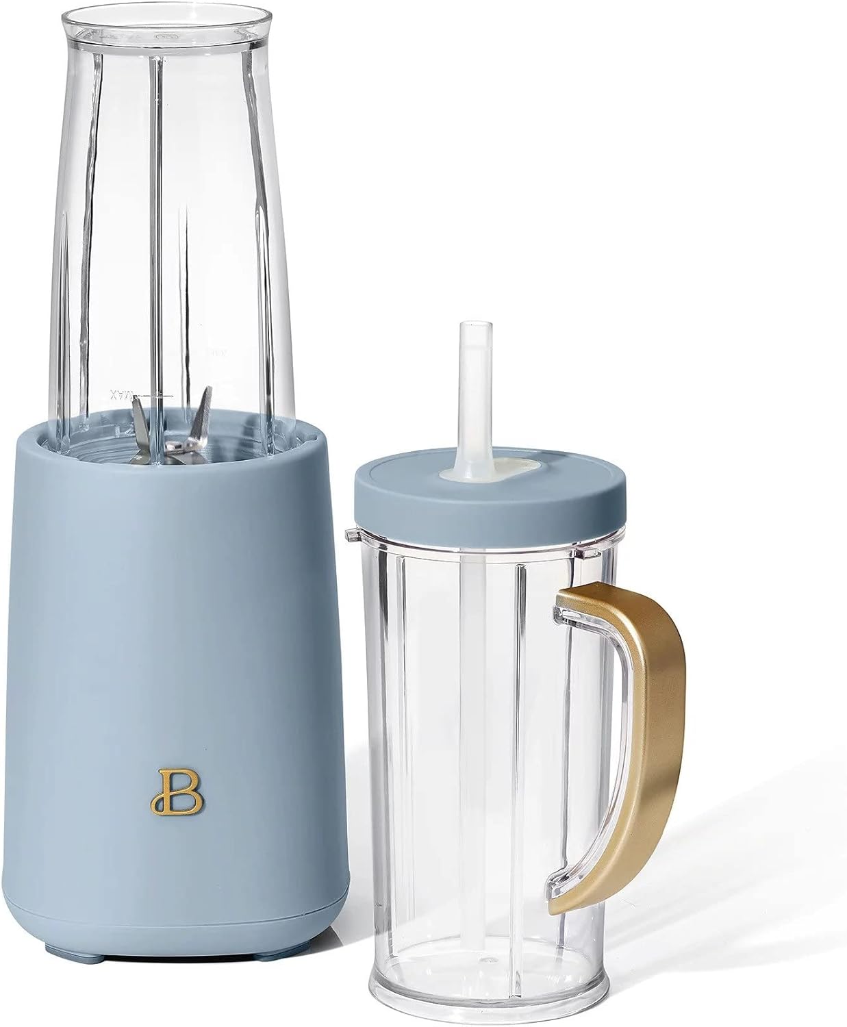 Beautiful Personal Blender, 12 Piece Set by Drew Barrymore (Cornflower Blue)