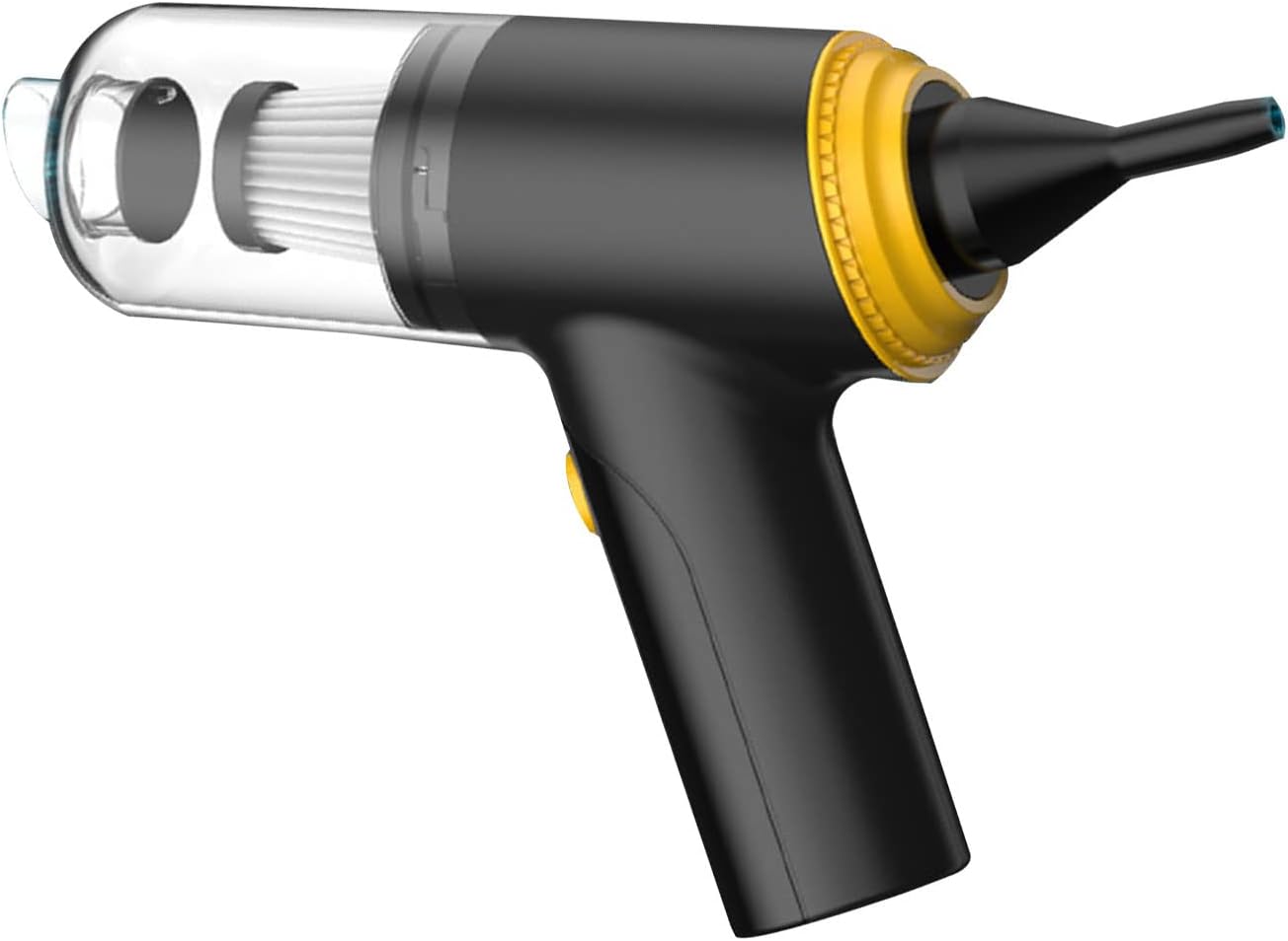 Lightness&Cordless Car Vacuum with Powerful Suction USB Rechargeable Mini Vacuum for Crevices Keyboard Cleaner