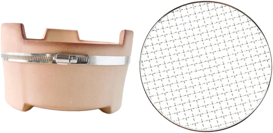 POPETPOP Charcoal Stove Grill Net Bbq Grill Charcoal for Camping Picnics and Parties