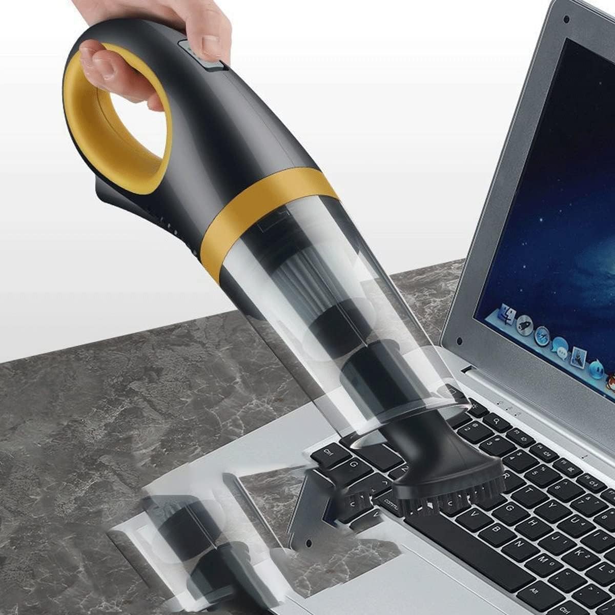 Mini Protable Car Vacuum Cordless,Handheld Vacuum for Quick Cleaning, Hand held vacuuming, USB Rechargeable for Car Home and Office