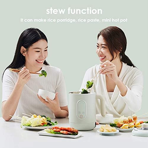Soymilk Maker Household Mini Cooker Multi Functions Food Blender Convenient Hot Pot Food Mixer(Onecolor)