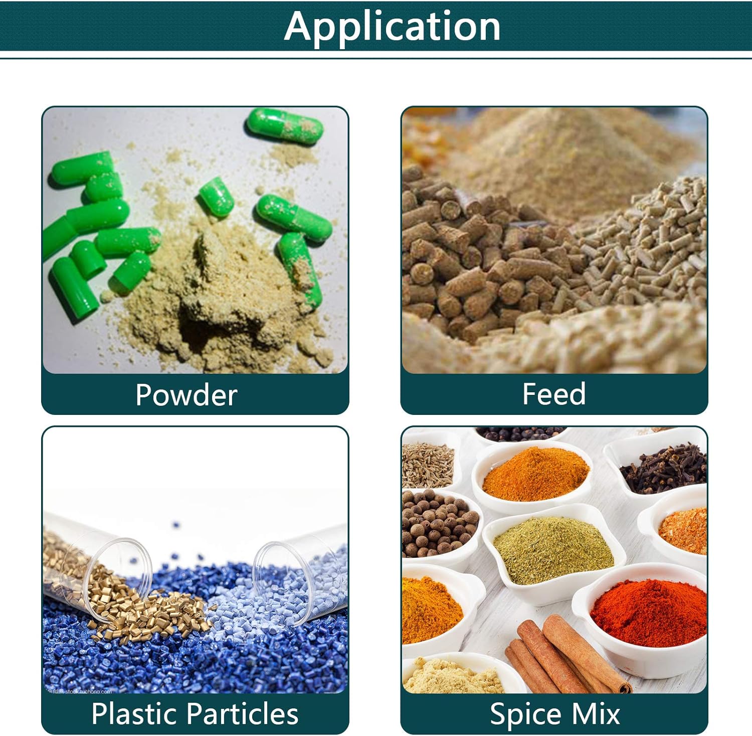 MXBAOHENG 5KG Dry Powder Mixer Powder Blender Particle Mixer Granule Particle Blender (110V, 15L, 5kg)