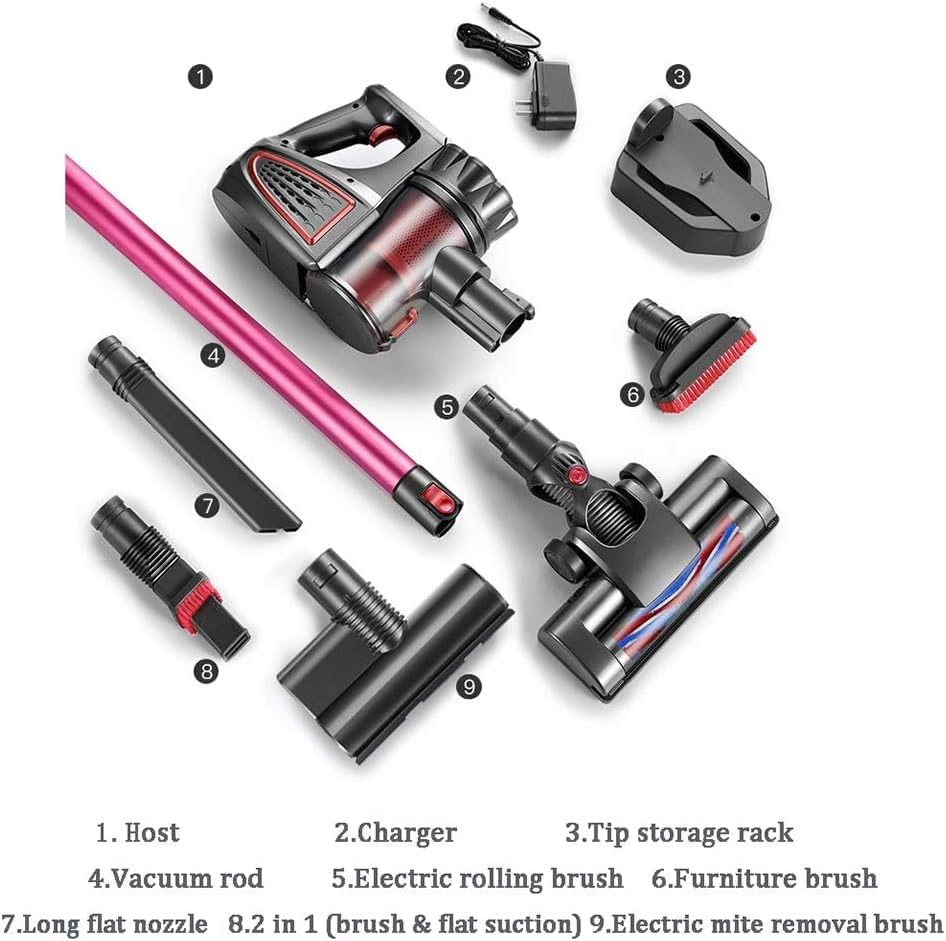 Handheld Vacuum Clean,Upright Vacuum Cleaner Cordless Stick Vacuum Cleaner 2 in 1 Handheld Stick Vacuum with 12000Pa Powerful Suction, 2 Suction Levels, Up to 30 Mins Working Time, for Carpet Car Pet