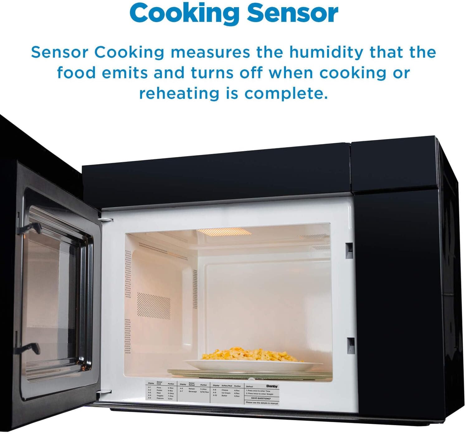 Danby DOM014401G1 24 Otr Microwave With Sensor Cooking Controls 10 Power Levels