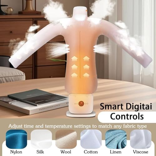 Upgraded Clothes Iron & Steamer 3.0-2-in-1 Hands-Free Hot Air Dryer, 8-Minute Quick Dry for Shirts, Pants, Jackets & Shoes - Perfect for Travel & Home Use