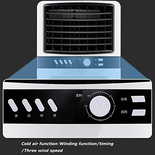 Cooling Fan Portable Air Conditioner Fan, 3 Speed Mini Personal Evaporative Air Cooler Fan Swamp Cooler Desk Humidifier Fan for Office Dorm Nightstand 65W Oscillation Function