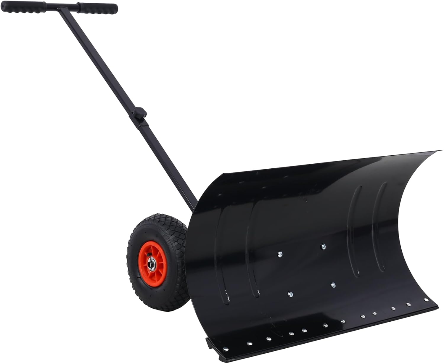 Snow Shovel with Wheels Adjustable Snow Pusher -Ergonomic Handle 29