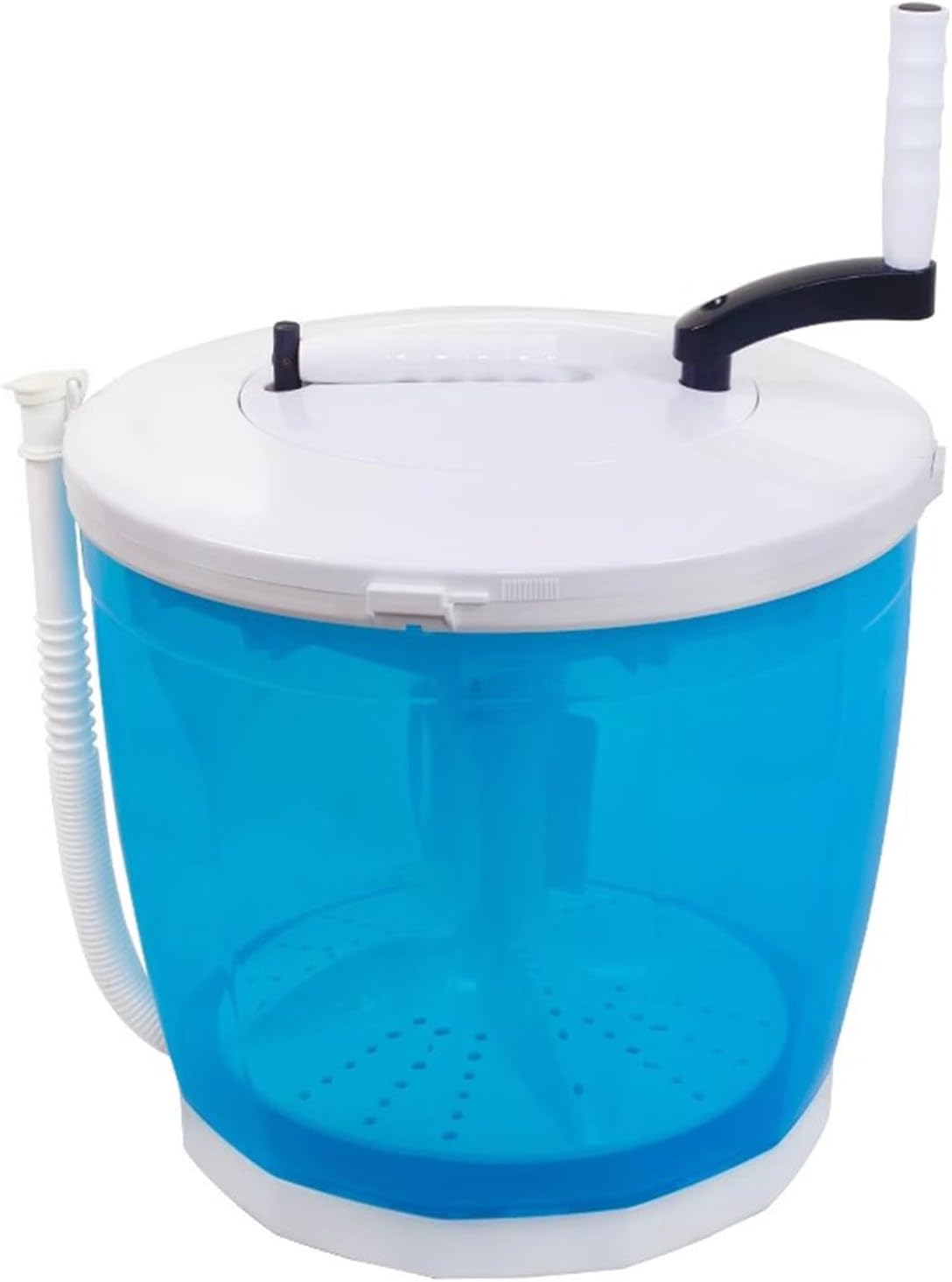 Camping Washing Machine Portable Washer, Mini Washer with Spin Dryer, Manual Hand Clothes Washer for Apartment, RV, Laundry, Camping, Travel, Hotel, Underwear, Personal