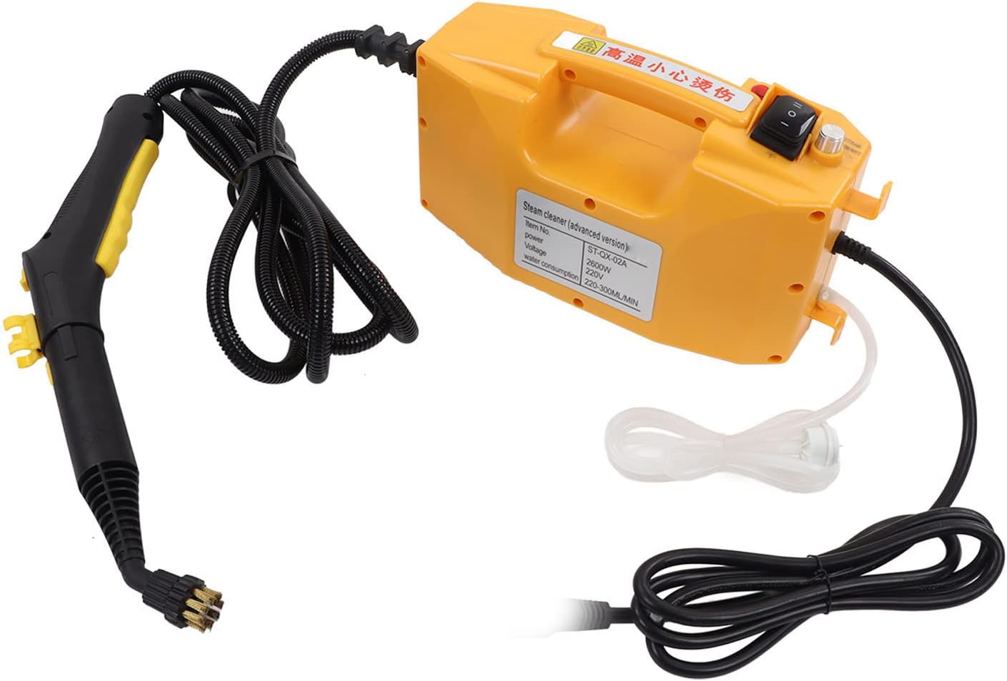 Portable Steam Cleaner, Multifunctional Handheld Stream Cleaning Machine, High Pressure Temperature Cleaning Machine, Temperature Limiting Power Cut and Leakage Design