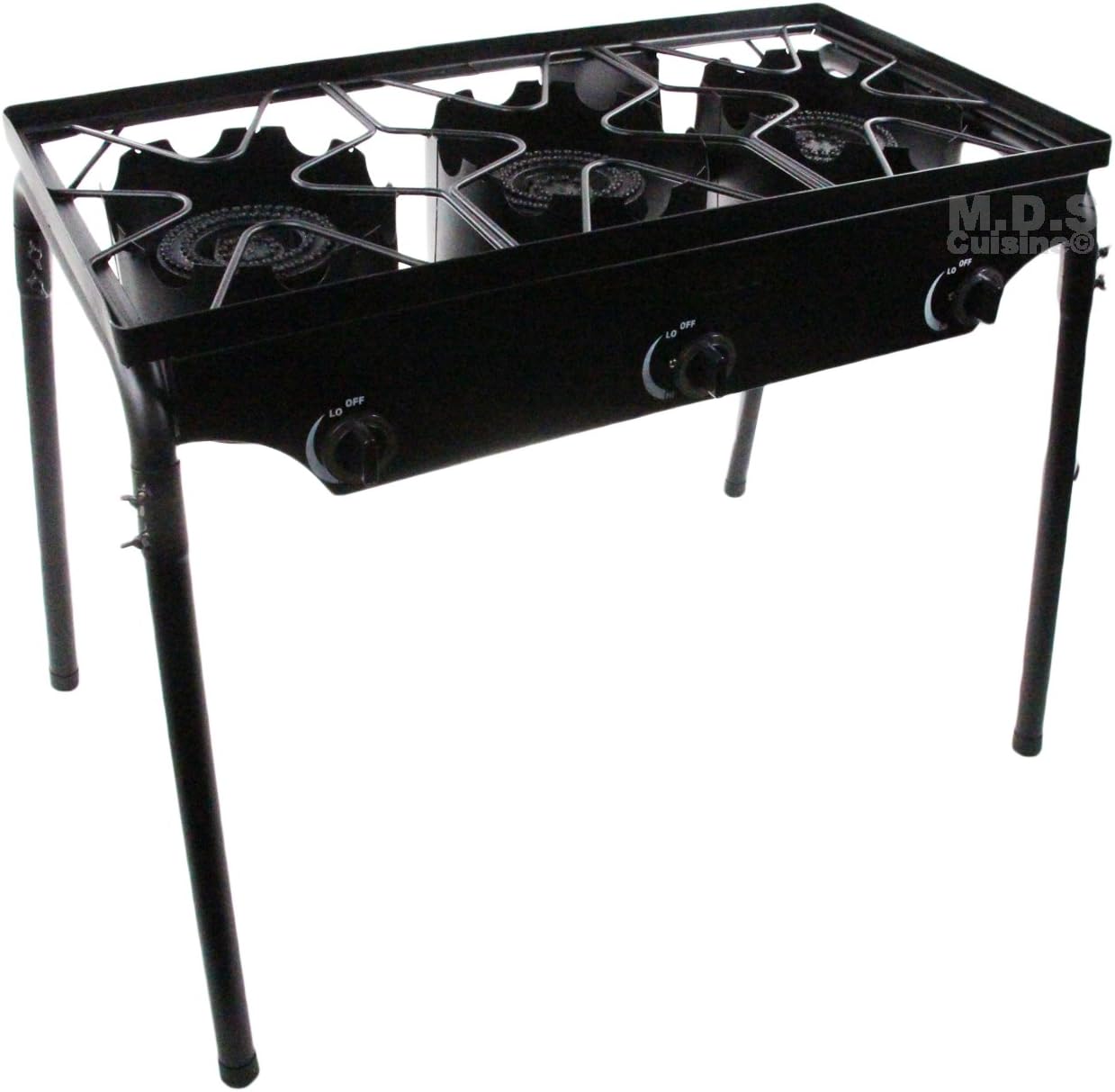 Stove Triple Burner Heavy Duty Gas Propane Outdoor Camping BBQ Grill Griddle