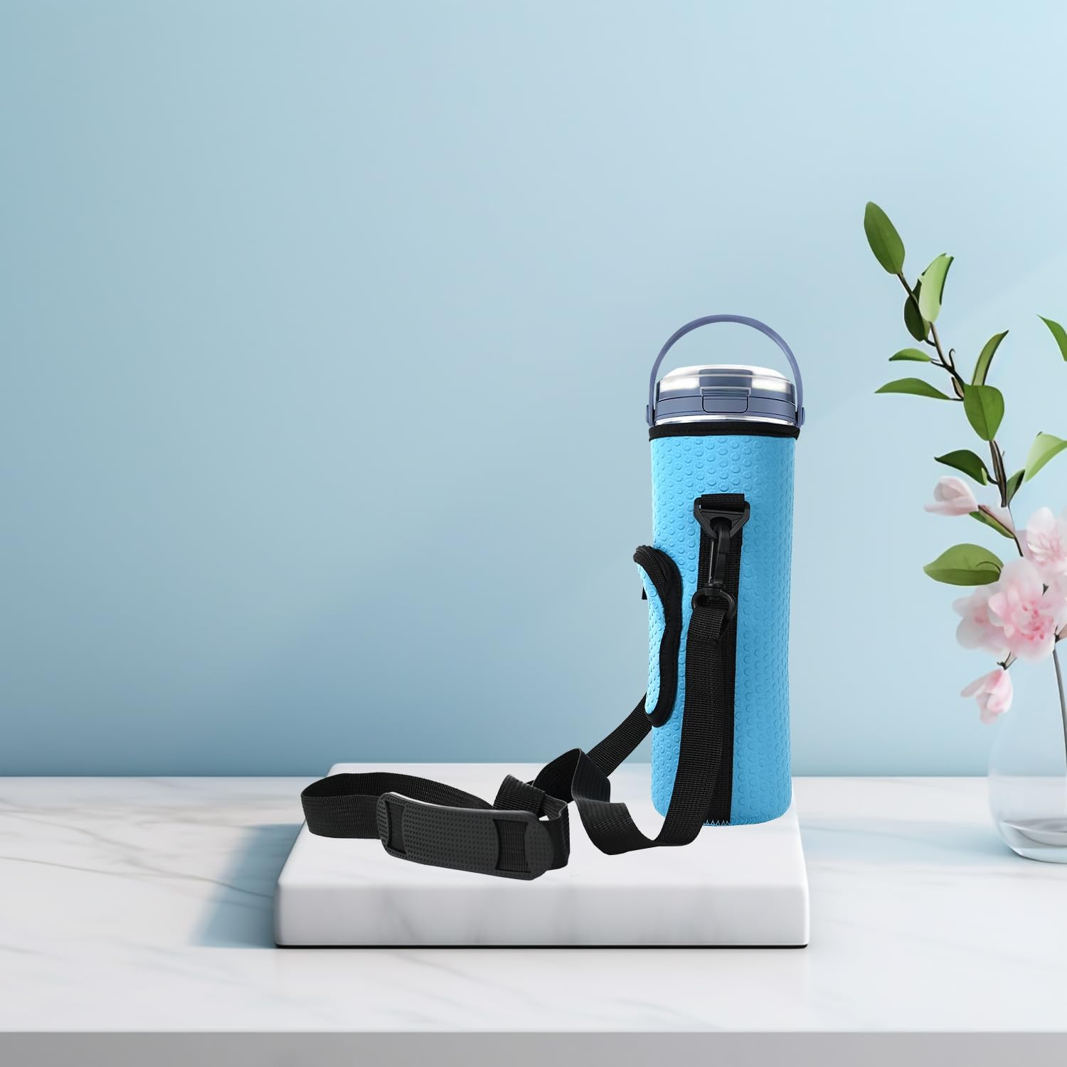 AF-WAN Portable Blender Carry Storage Bag sleeve with Shoulder Strap for Ninja BC151NV/BC51NV/BC151BK/BC151CR/BC151EM/BC151PR/BC151WH 18oz Blast Portable Blender (Blue)