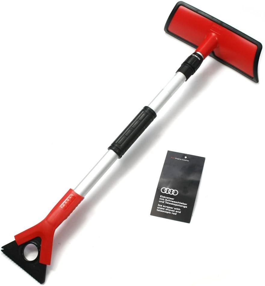 AUDI Genuine Ice Scraper with Snow Shovel and Telescoping Handle