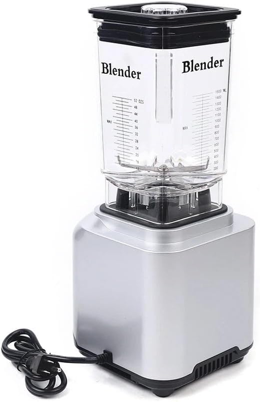 Heavy Duty Commercial Blender, 2200W Professional Countertop Blender with Timer,10 Speeds, 50 oz Large Capacity for Crushing Ice Frozen Fruit Soup and Smoothies for Home and Restaurant Use
