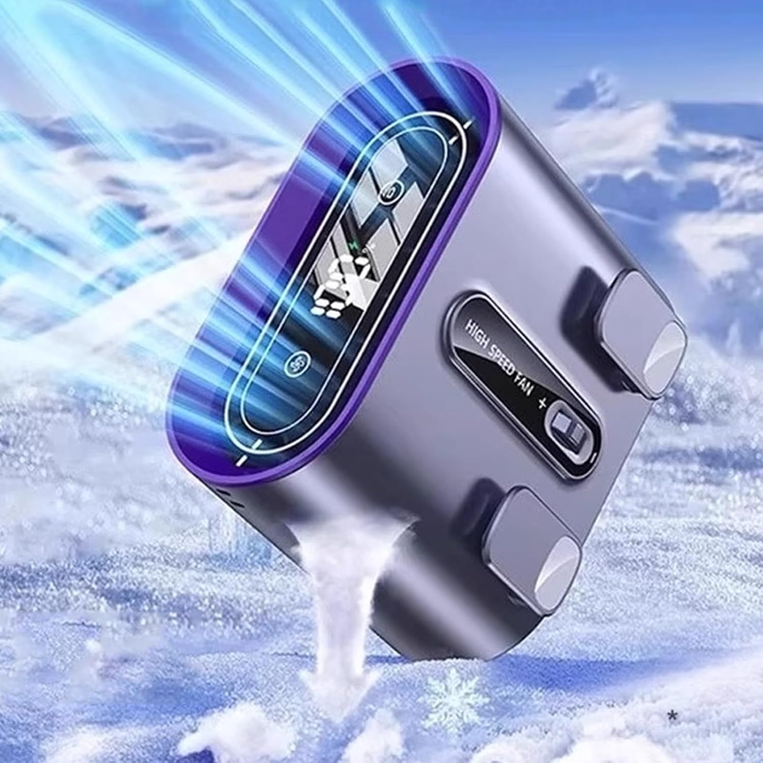 Portable Air Conditioner Fan Outdoor 3 Ways to Wear Desk Air Conditioner for Office Quiet Small with Lighting for Room Garage Patio Camping