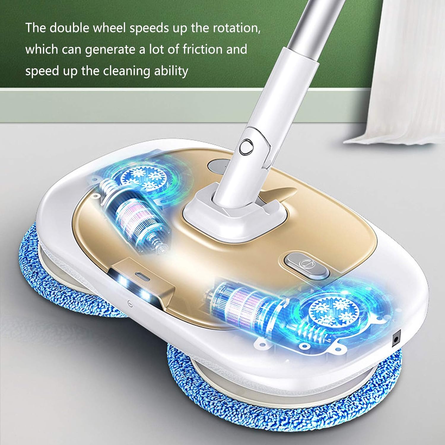 Home Steam Mops Hard Floor Floor Steam Cleaner 1200W Power Handheld Vertical Floor Steam Cleaner 99.9% of Bacteria Gold