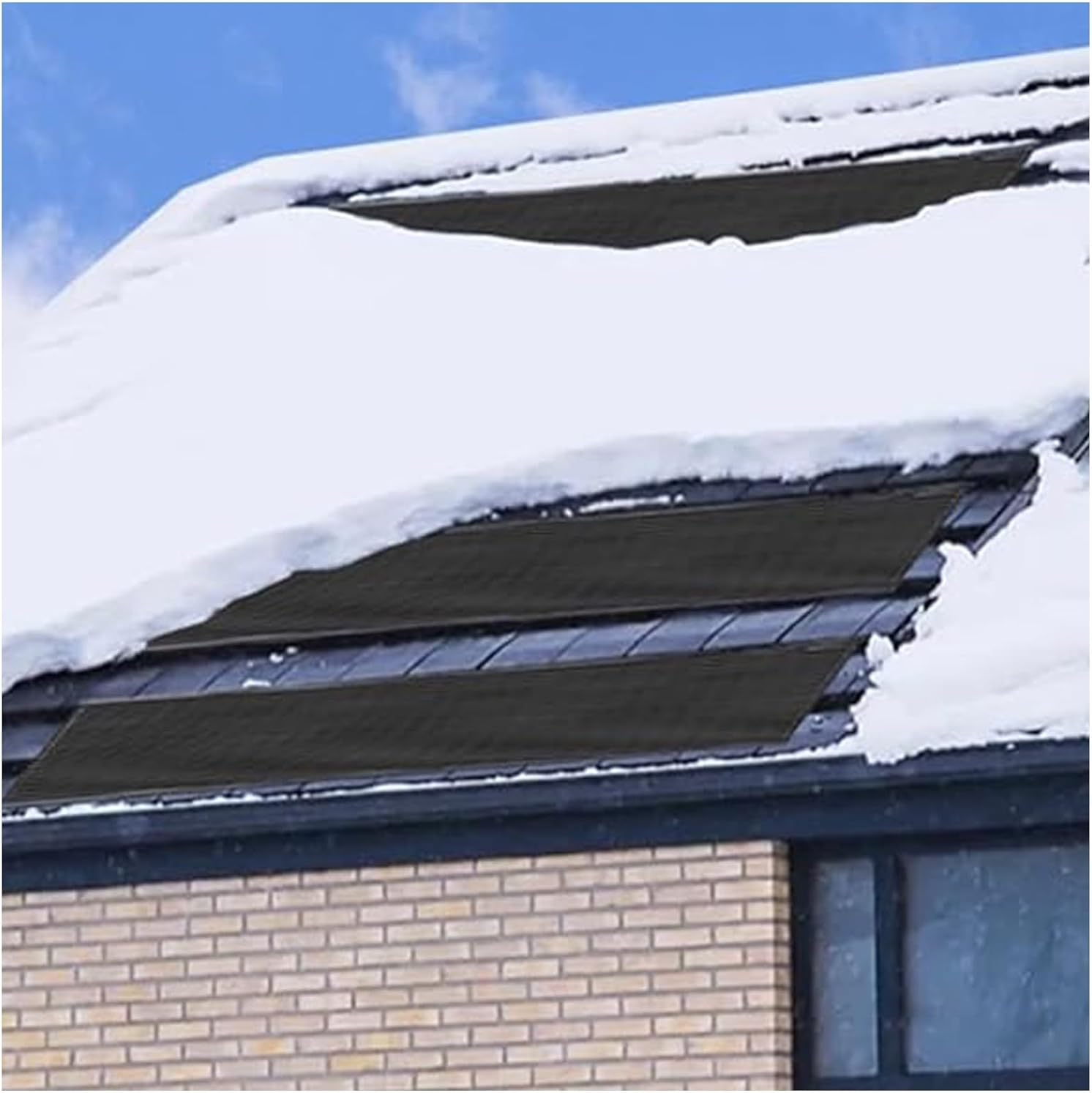 Heated Floor Mat, Snow Melting Mats Long-Lasting with Anti-Slip Design, Heated Mats Outdoor for Stairways Driveways Outdoor Snow Removal(33 * 250,30 Slice)