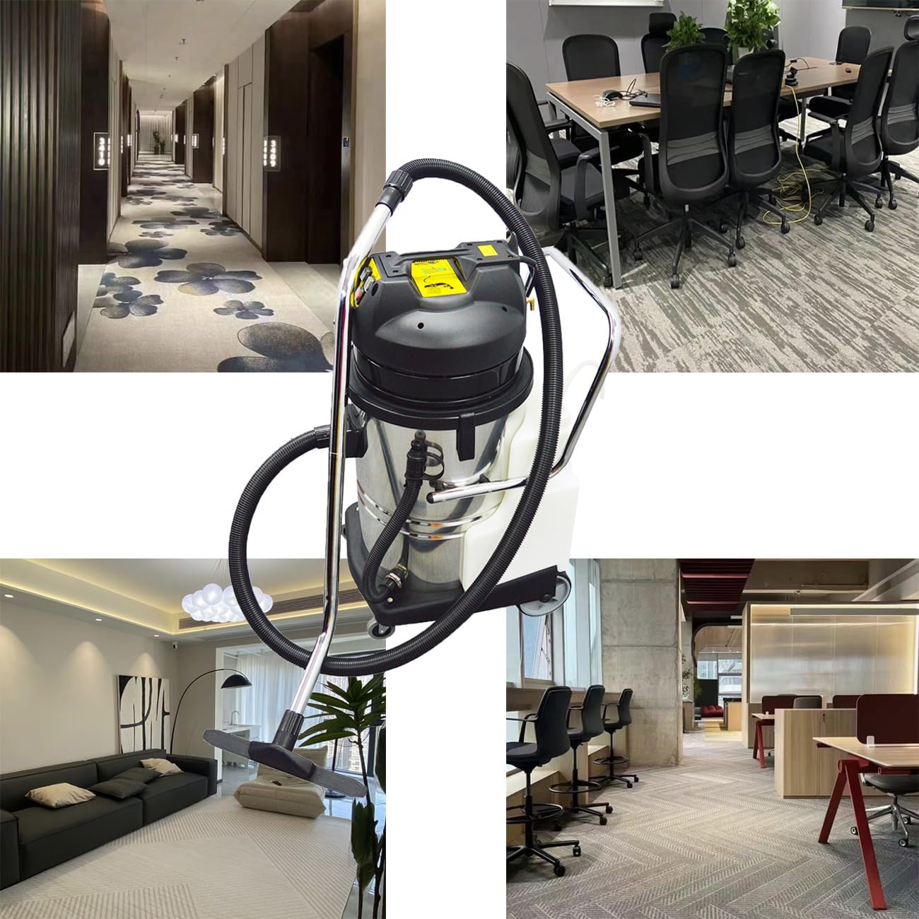 80L Carpet Cleaner Machine, Vacuum Cleaner, 3 in 1 Carpet Extractor Machine for Carpets, Curtains, Sofas, 2000W,110V