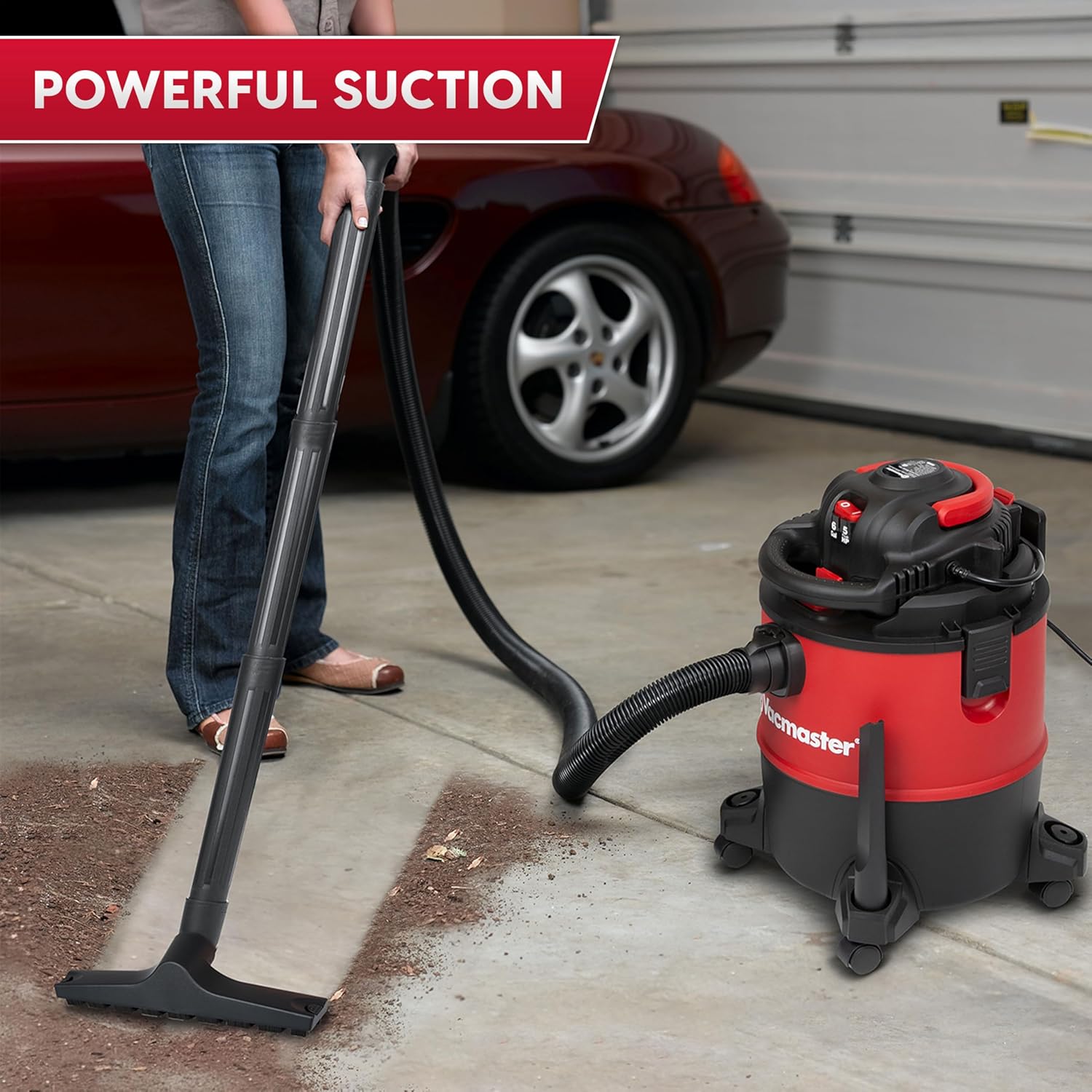 Vacmaster Wet/Dry Vacuum with Detachable Blower 6 Gallon 5 Peak HP-VBVB611PF 1101
