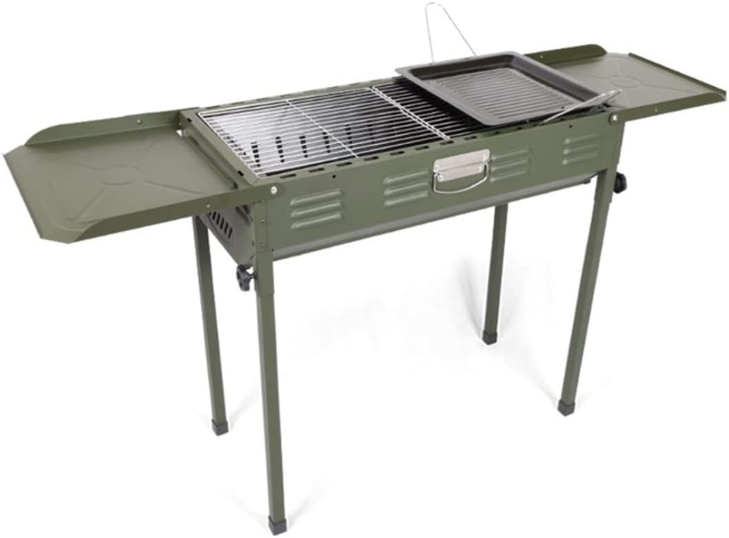 Charcoal Grills BBQ Grill Foldable Outdoor BBQ Grill Stainless Steel Portable Grill for Outdoor Camping Dinner Activities Tools Charcoal Grill for Cooking