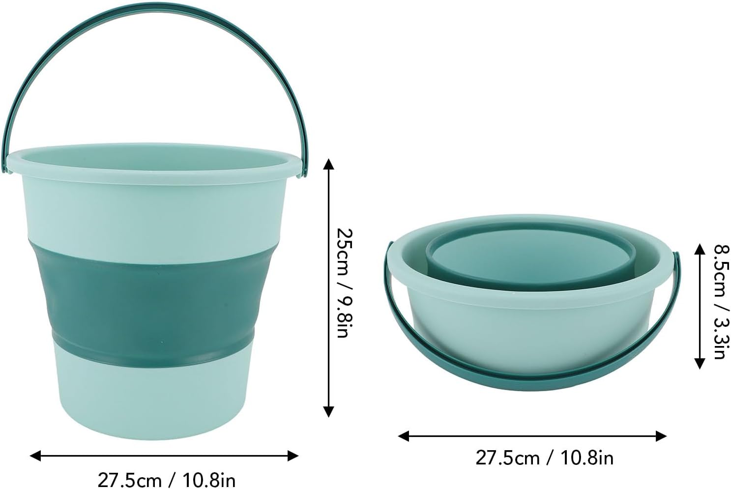 Portable Washing Machine, Foldable Space Saving Easy Using Mini Automatic Clothes Washer Tub Rotary Travel Laundry Bucket for Underwear,Baby Clothes,Socks