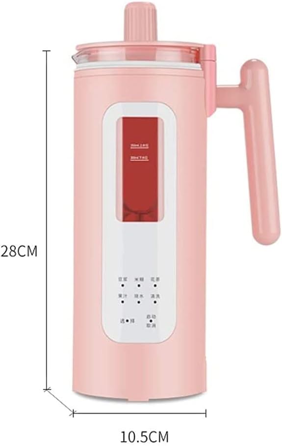 Soymilk Machine Soy Milk Maker Automatic Portable Electric Heating SOYA-Bean Milk Stir Rice Paste Maker Filter-Free 350ml