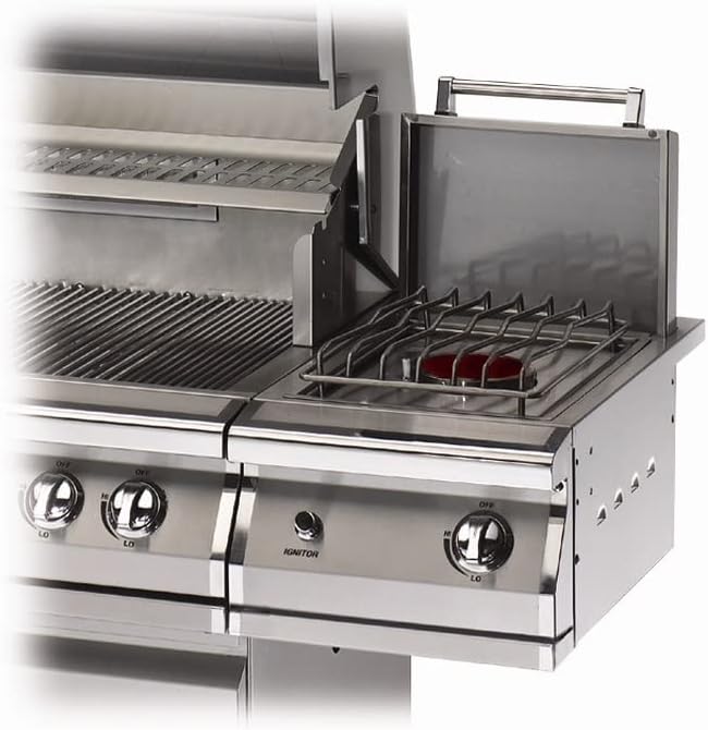 Q QUALITY BRAND COMPANY PGS Legacy Series SBKLLP Single Side Burner for Liquid Propane Outdoor Patio Gas Grill - 27 x 15 x 12 in. - Stainless Steel Color