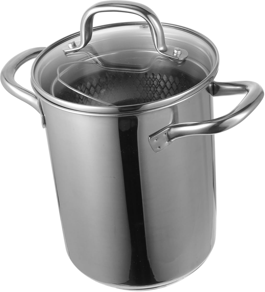 Zerodeko Stainless Steel Frying Pot with Basket Non Stick Energy Saving Kitchen Tempura Fryer for Heat Conduction and Insulation Volume for Whole Chicken Stewing