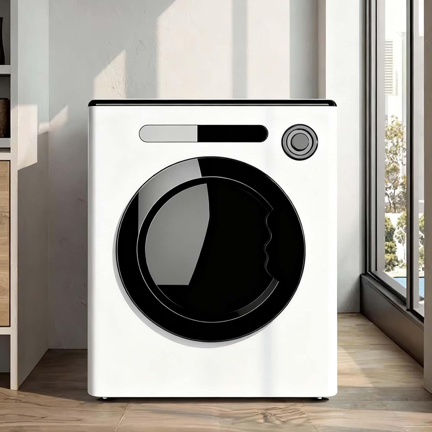 Electric Tumble Dryer, Vented Tumble Dryer, Capacity 4 Kg,Rotary Drying,Custom Time,Low Noise Run,2 Hour Hot Air Dryer White