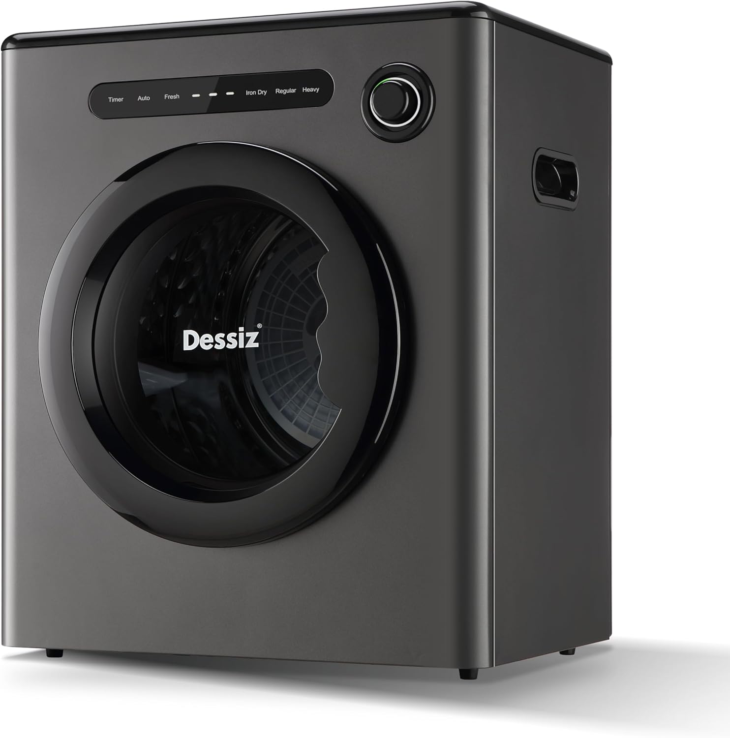 110V Clothes Dryers 950W Dryer 1.6cu.ft Front Load Stainless Steel 11lbs Electric Dryers Machine with Exhaust pipe for Apartment,RVs,Dorms,Auto Stop and Easy Control