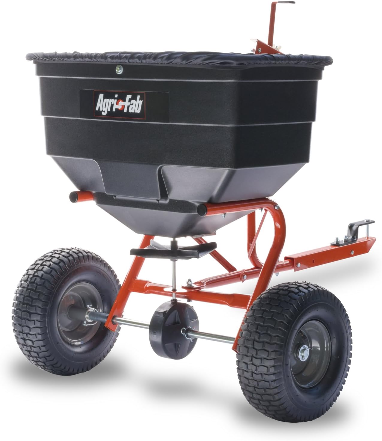 Agri-Fab 45-0329 185 lb. Tow-Behind ATV/UTV Broadcast Lawn Spreader for Seed,Fertilizer,Salt,Ice Melt; Easy to use Flow Control