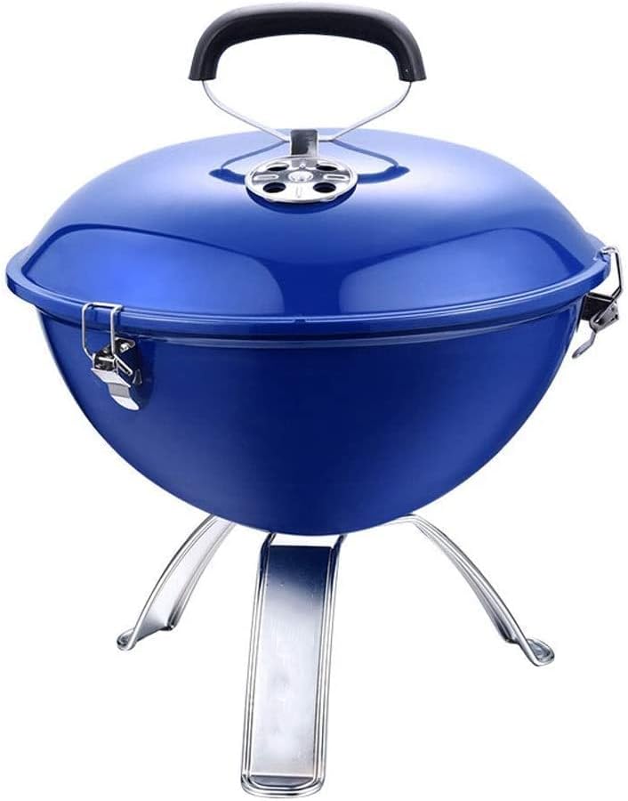 Barbecue Charcoal Grill Outdoor Kettle Portable BBQ Backyard Cooking Stainless Steel for Standing & Grilling Steaks, Burgers, Backyard,Easy to Assemble