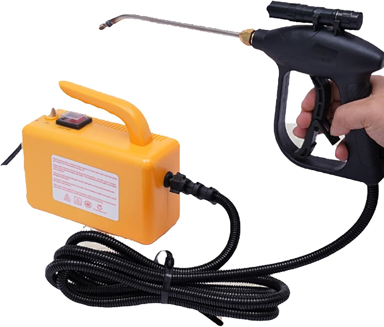 Steam Cleaner with Multi Attachments, Portable Steam Cleaner Without Water Tank, Steam Mop, Continuous Steam for Home Floor Cleaning, Grout, Wallpaper Removal