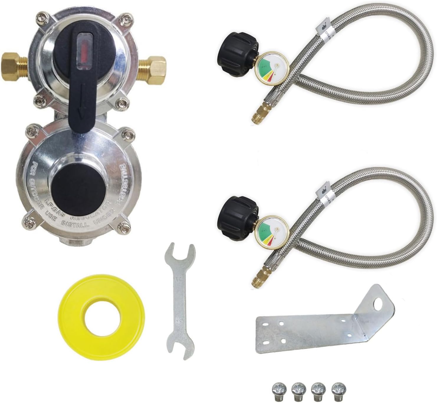 Grill Regulator Pressure Regulator Adjustable Pressure Regulator Valves Conversion Set For Grilling