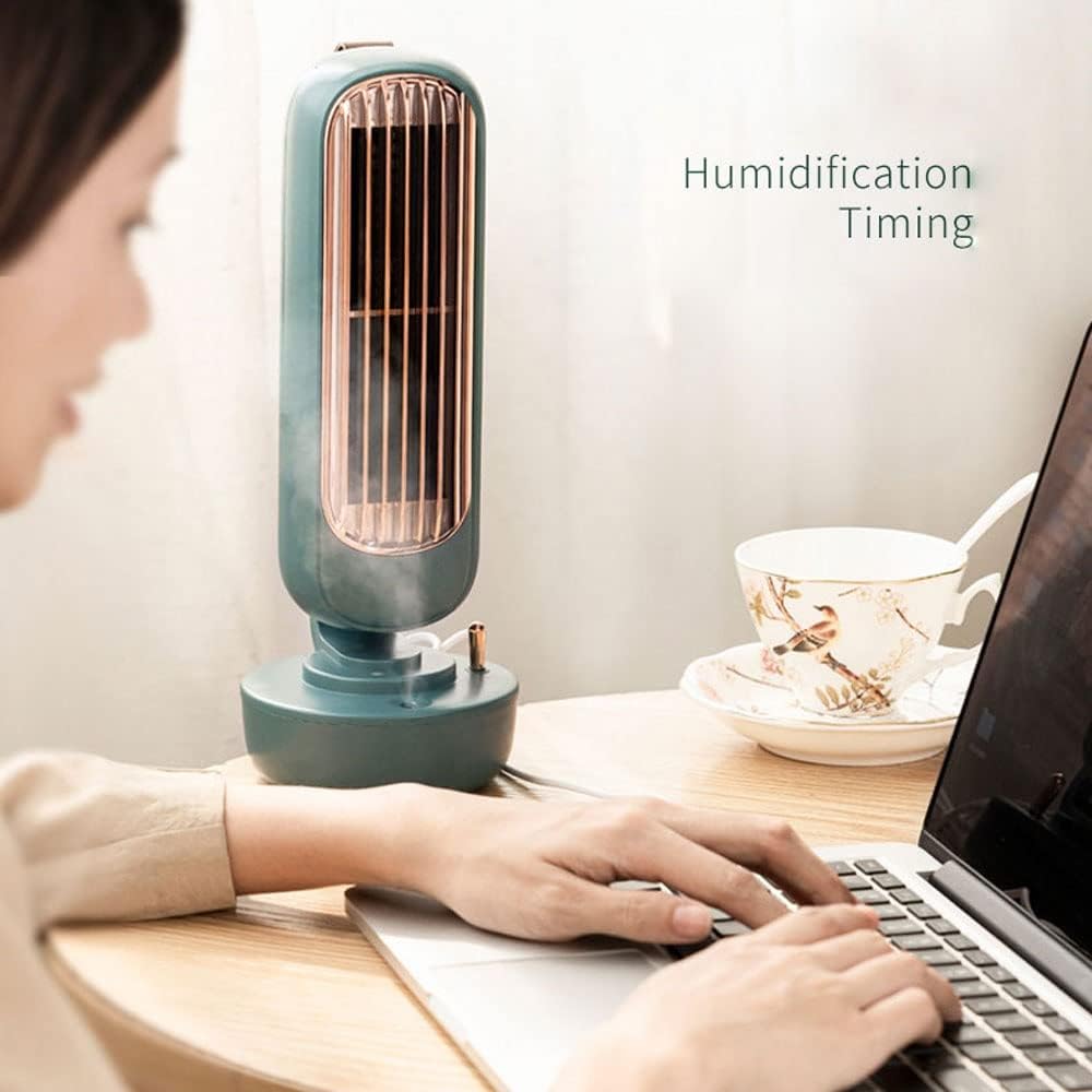 Mini Air Conditioner, Portable Evaporative Air Cooler, 6H Timer, 3 Speeds, Multi-Function Humidifier Purifier for Bedroom Office (Color : Pink)