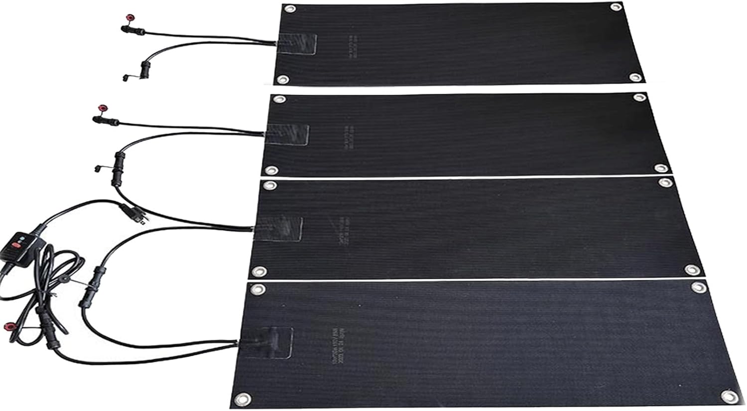 1/2/3/4/5 Pcs Heated Snow and Ice Melting Mats Outdoor Winter, Graphene Heating Electric Snow Melting Mats for Garden, Front Door, Stairs, Porch Outdoor Safer Walking, W/Power Cord