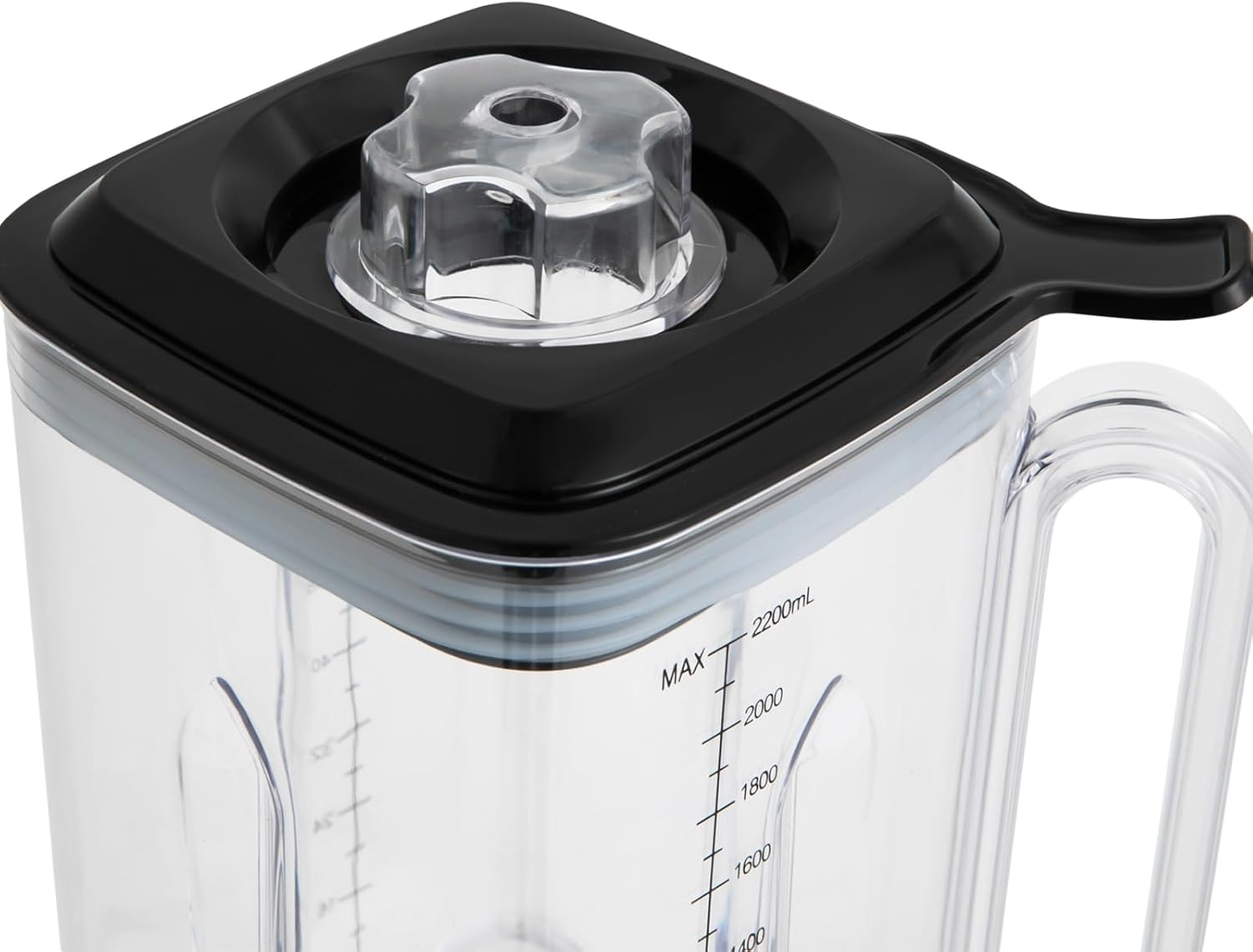 110V Commercial & Domestic Smoothie Blender, Professional Smoothie Machine with Soundproof Cover, Countertop Milkshake Maker for Puree, Ice Crush, and Shakes, 2.2L/74.4oz, Black