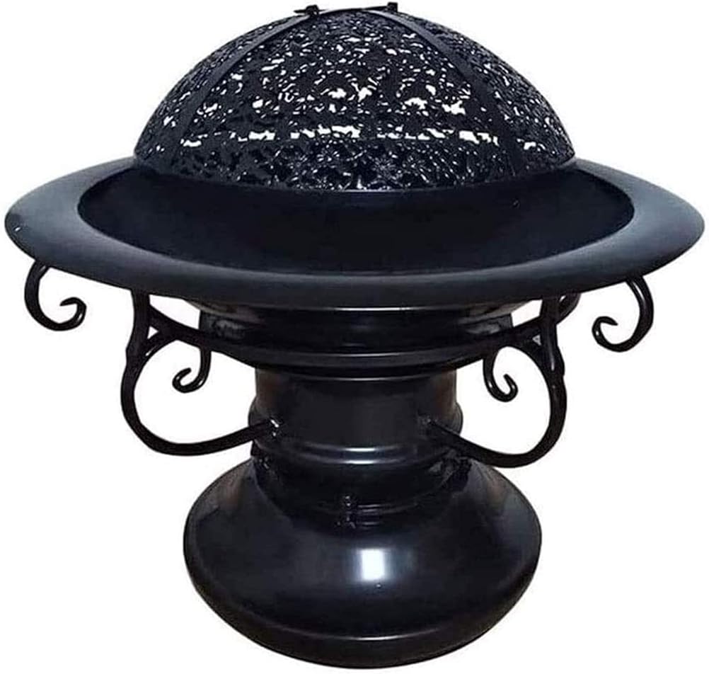 BBQ Grill Outdoor Fire Pit Fire Pits Outdoor Wood Burning Outdoor Fire Pits Metal Garden Fire Pit Basket Heater Log Wood Charcoal Burner Brazier Indoor and Outdoor Grill Stove with Cove