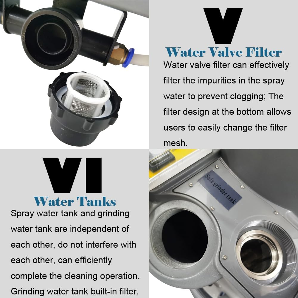 Carpet Extractor Machine 7.9Gal(30L) Carpet Cleaner Sofa Cleane 3 In 1 Cleaning Spraying, Washing and Drying for Families, Schools, Hotels, Banquet Halls 110V