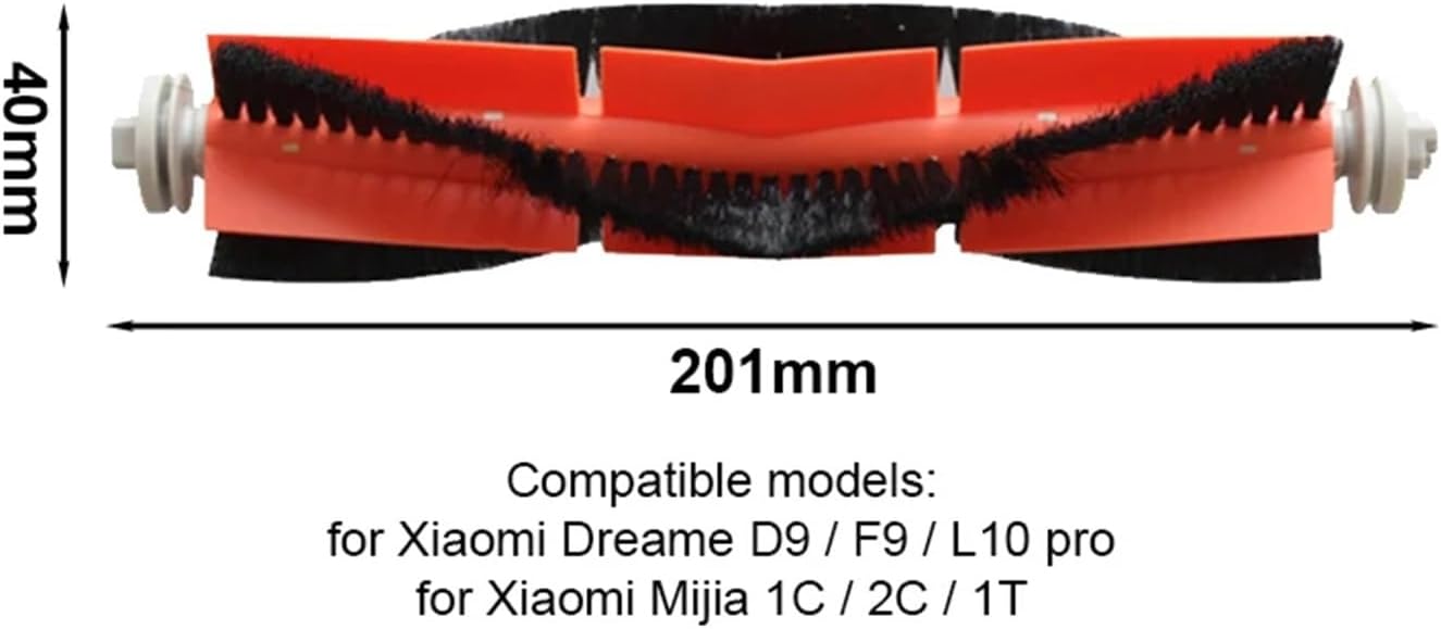 Brush Mop Cloth Robotic Vacuum Cleaner Accessories，Compatible for Xiaomi，Compatible for Mijia 1C 1T Robot Vacuum Mop，Compatible for Dreame F9 Hepa Filter Main Side(N)
